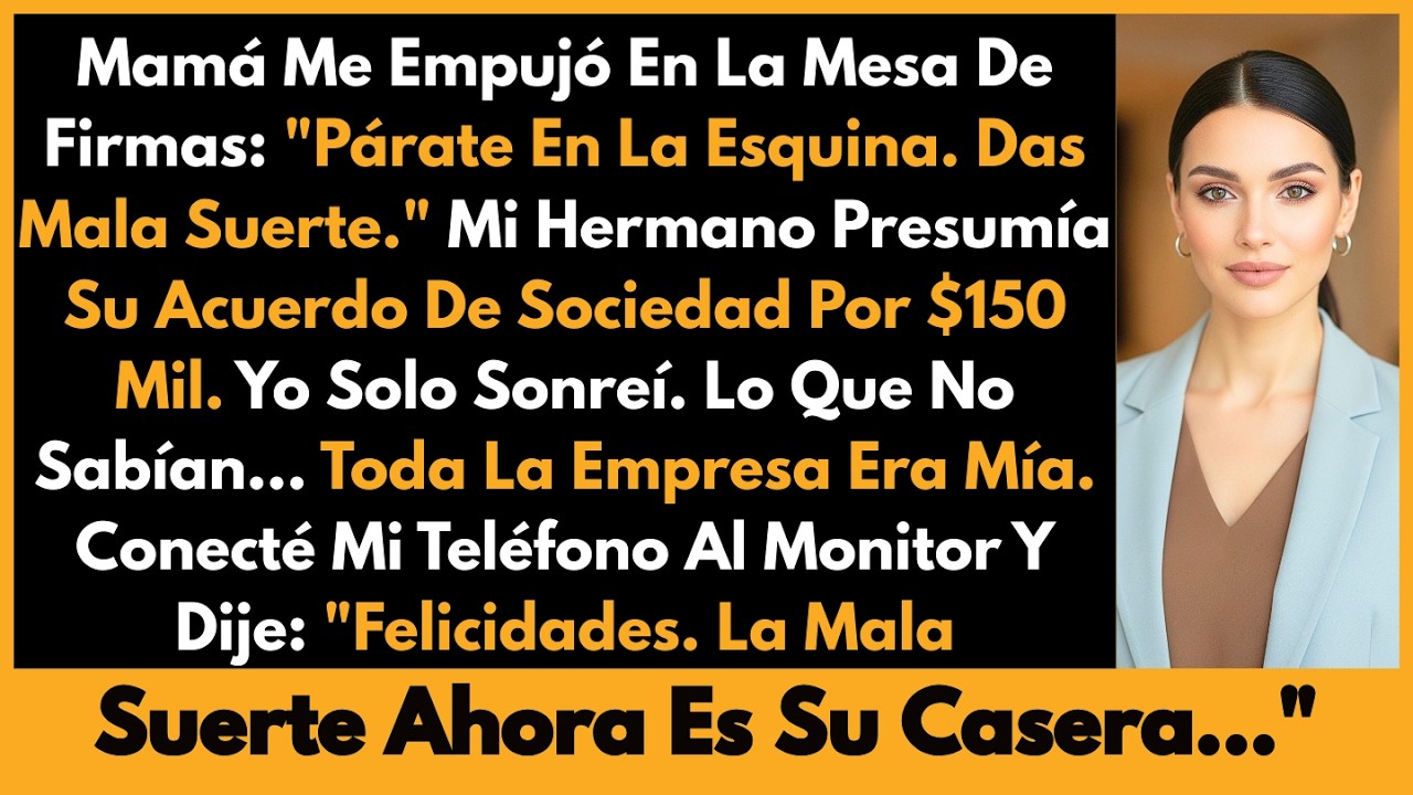 Papá Me Obligó A Servir Agua En La Firma De Mi Hermano… Sin Saber Que Yo Era La Dueña