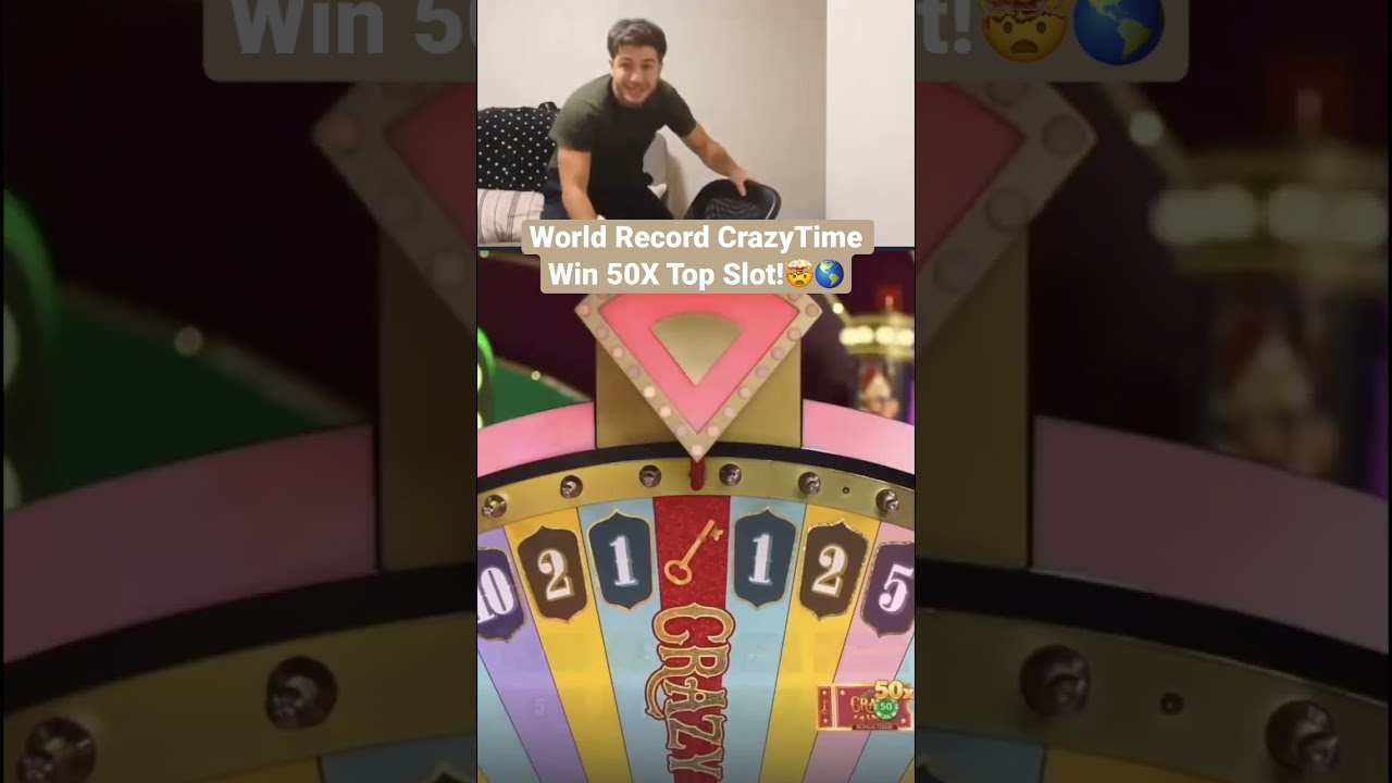 World Record CrazyTime Win 50X Top Slot! #crazytime #casino #slots #maxwin #hugewin #bigwin