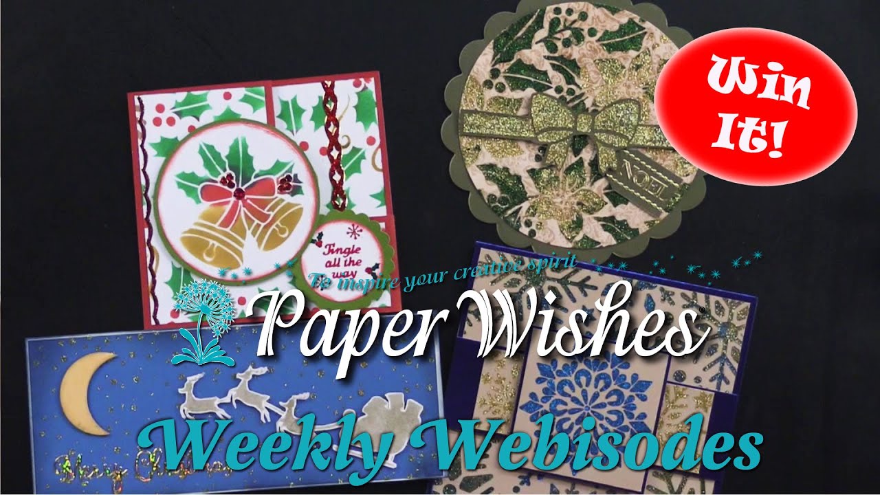 4 Glittering Cards Using Christmas Stencils by Crafter's Companion