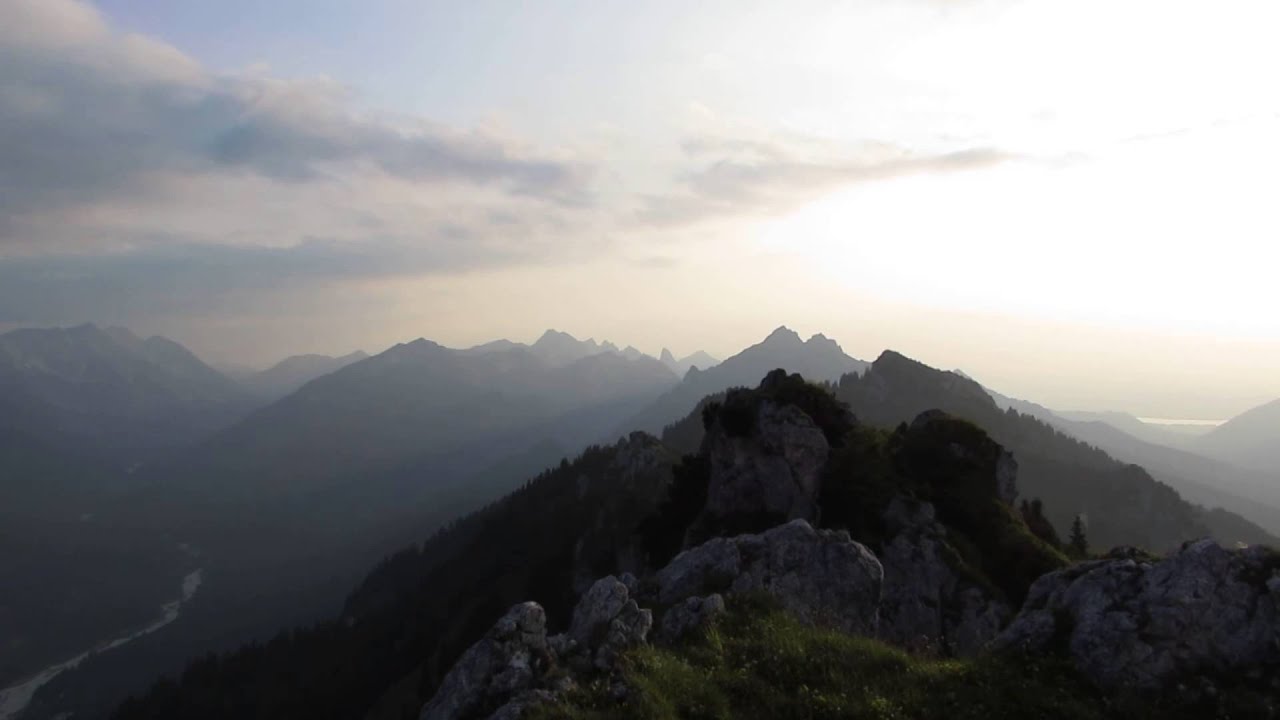 Laubeneck 1758 m Ammergauer Alpen am Abend
