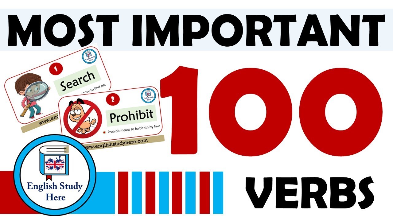 100 Most Important Verbs in English | Most Common English Words with Definitions