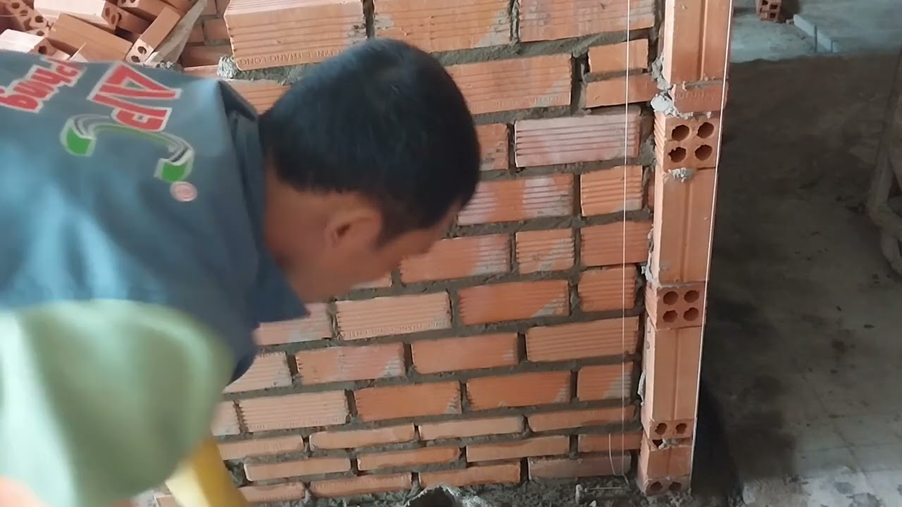 Xây cửa toilet nhanh gọn #ANLAYVLOGS