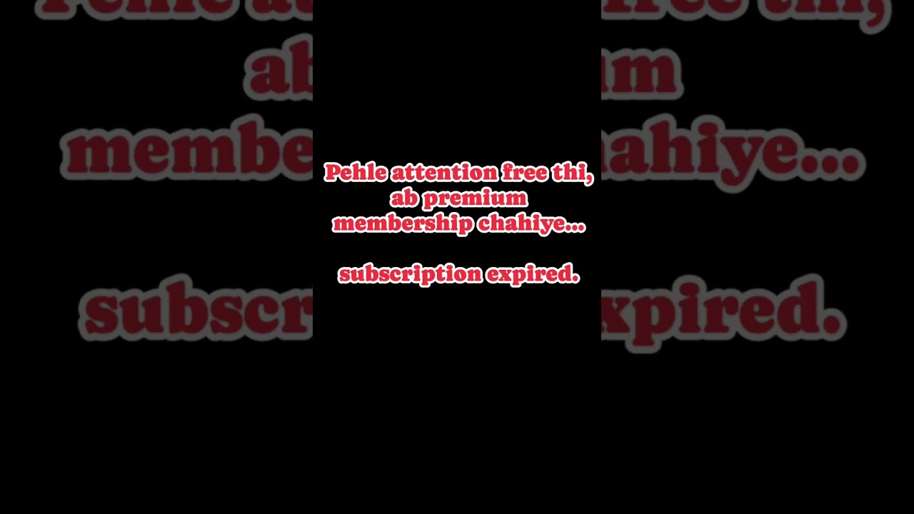 Once Attention Was Free, Now It’s a Subscription