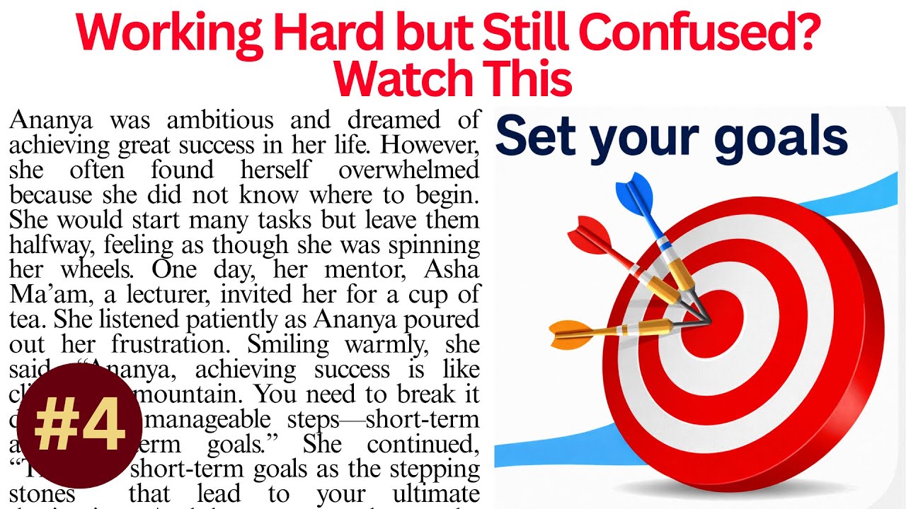 Power of Goal Setting | Short Story That Can Change Your Life | Reading Comprehension Passage