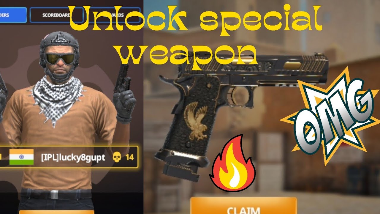 HOW TO UNLOCK SPECIAL WEAPON ?||CARD GAME IN CRITICAL STRIKE