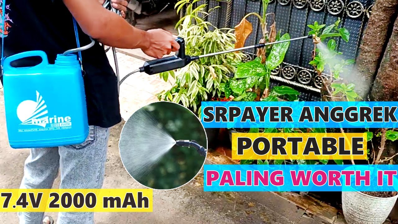 Sprayer Anggrek Paling Worth It - Review Sprayer Portable untuk mini garden bisa di cas juga