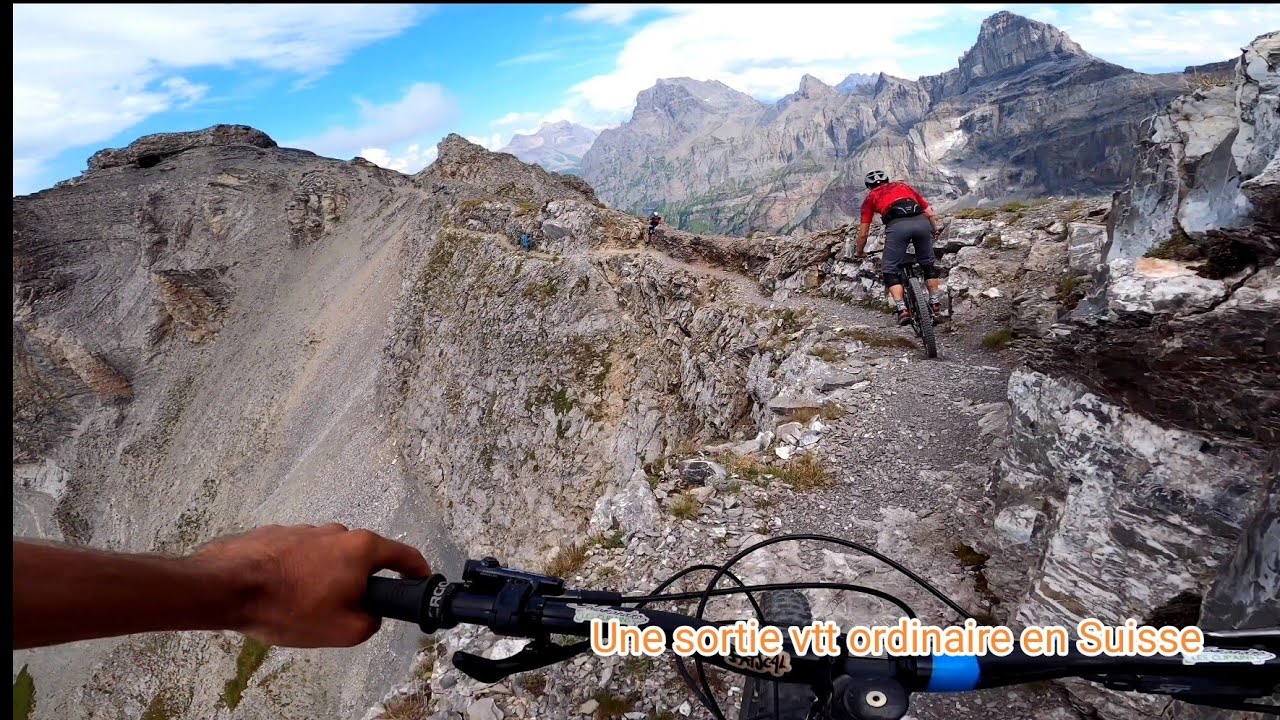 Une sortie vtt ordinaire en Suisse