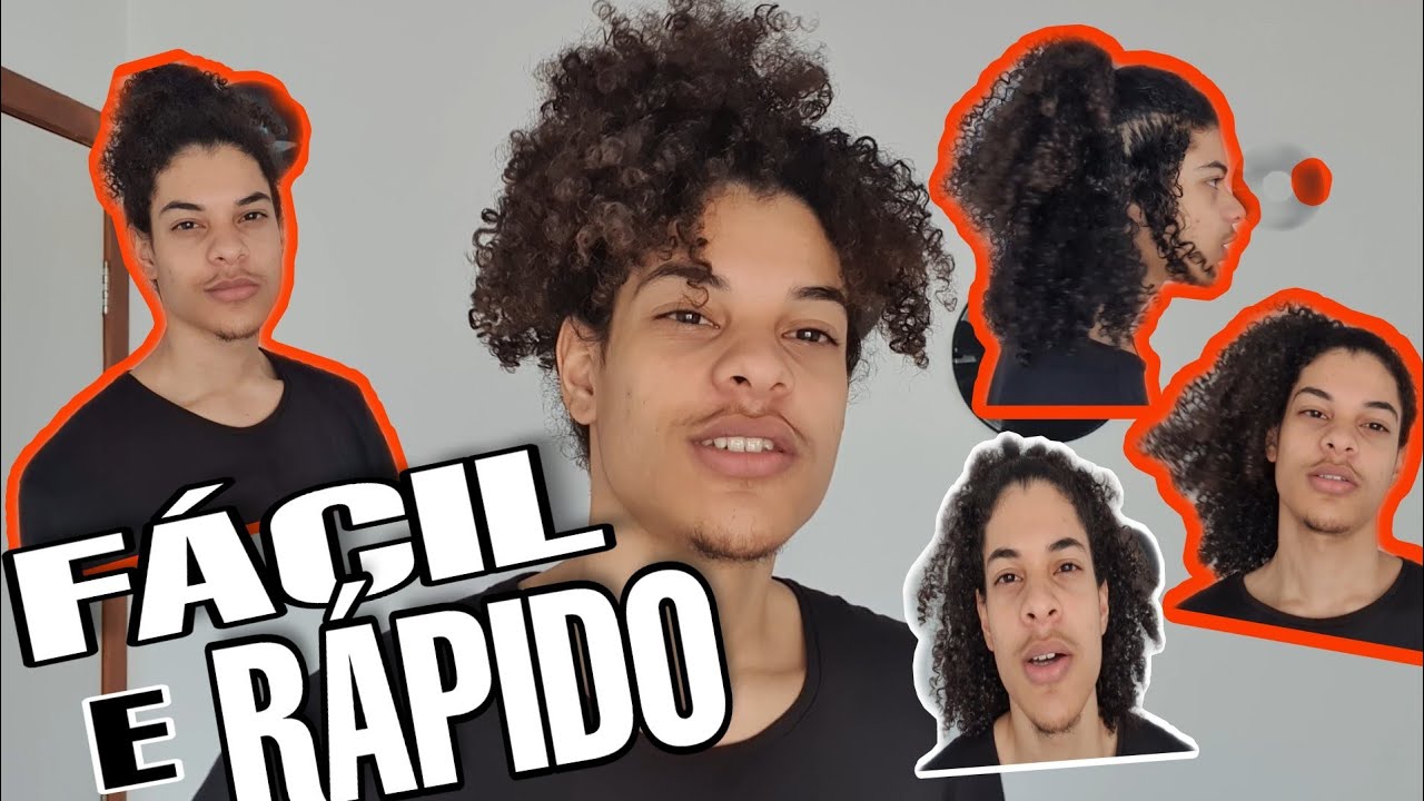 PENTEADOS PARA CABELO CACHEADO MASCULINO | RÁPIDO E FÁCIL