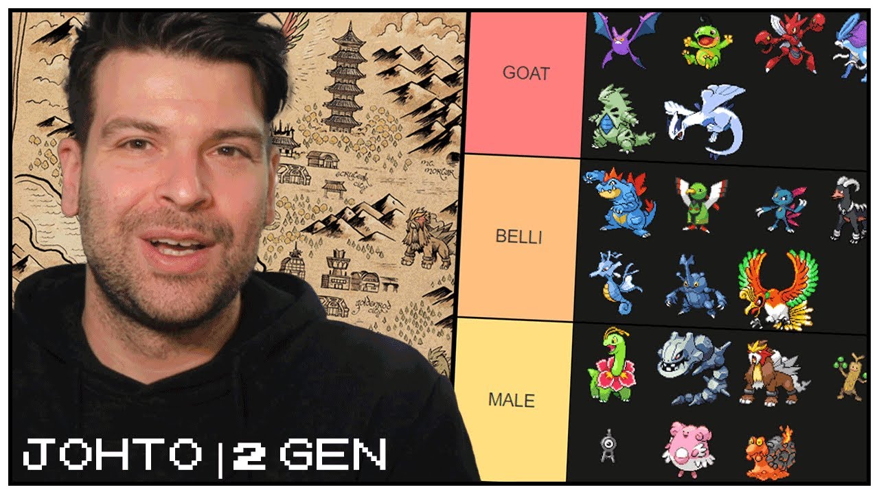 TIER LIST dei Pokémon di Johto (2 GEN)