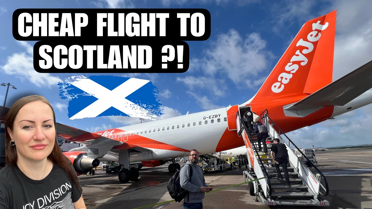 Flying to SCOTLAND on a BUDGET I EasyJet Airline Review & Experience I Family Travel Vlog #scotland