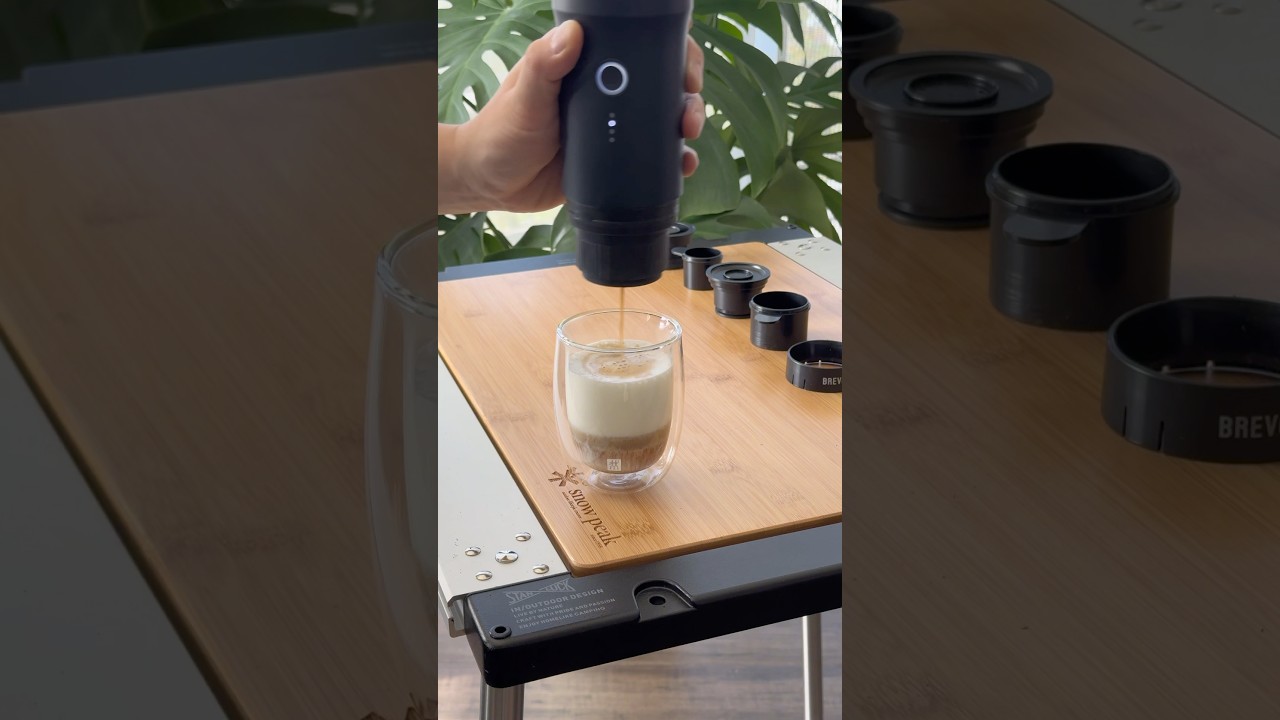 An all in one portable coffee maker