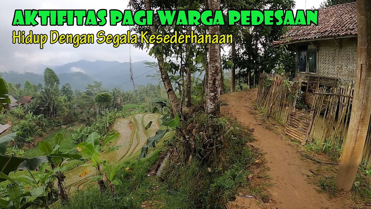 Nuansa Pagi Di Kampung Sampalan Tasikmalaya, Masih Gelap Warga Sudah Bekerja