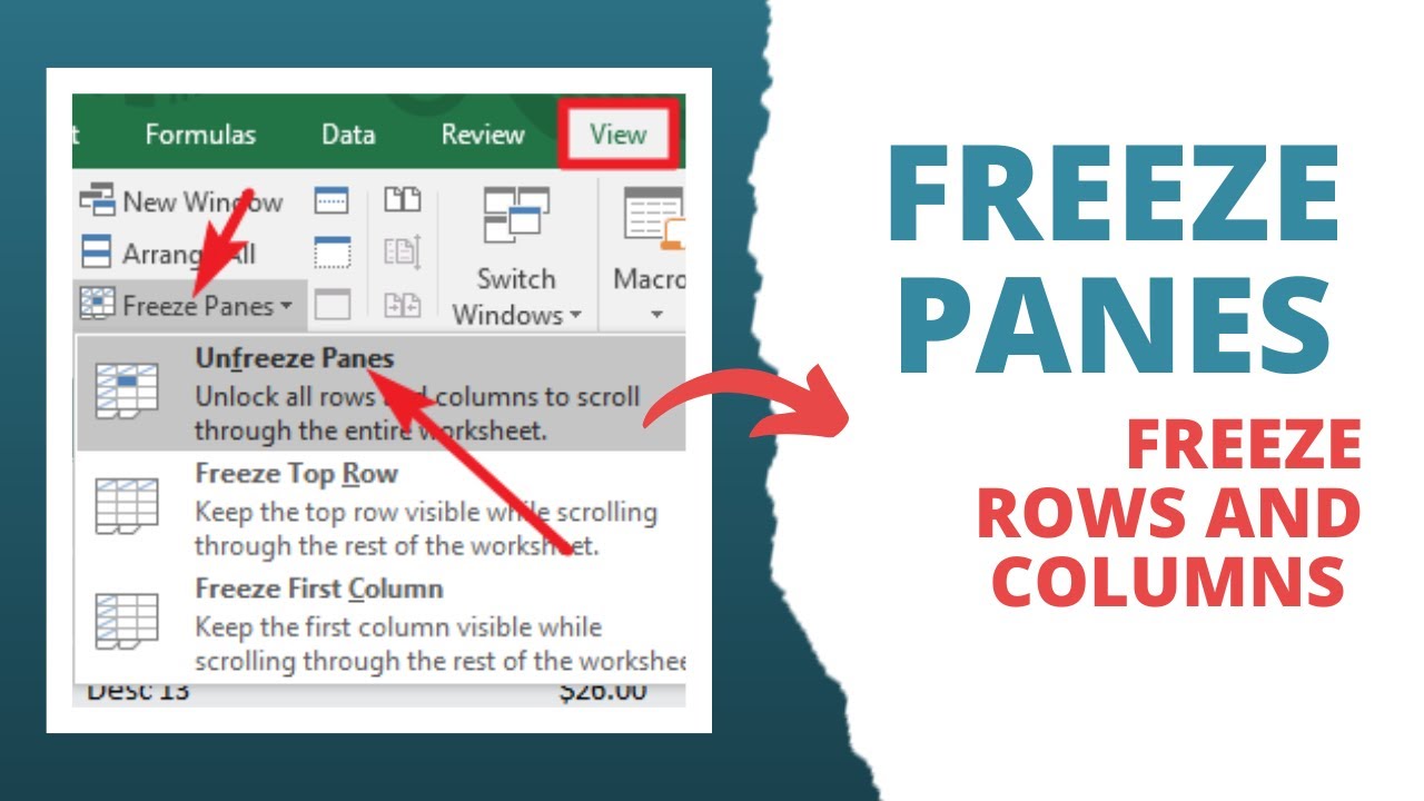 How to Freeze Multiple Rows and Columns in Excel using Freeze Panes &ndash; A step-by-step guide!