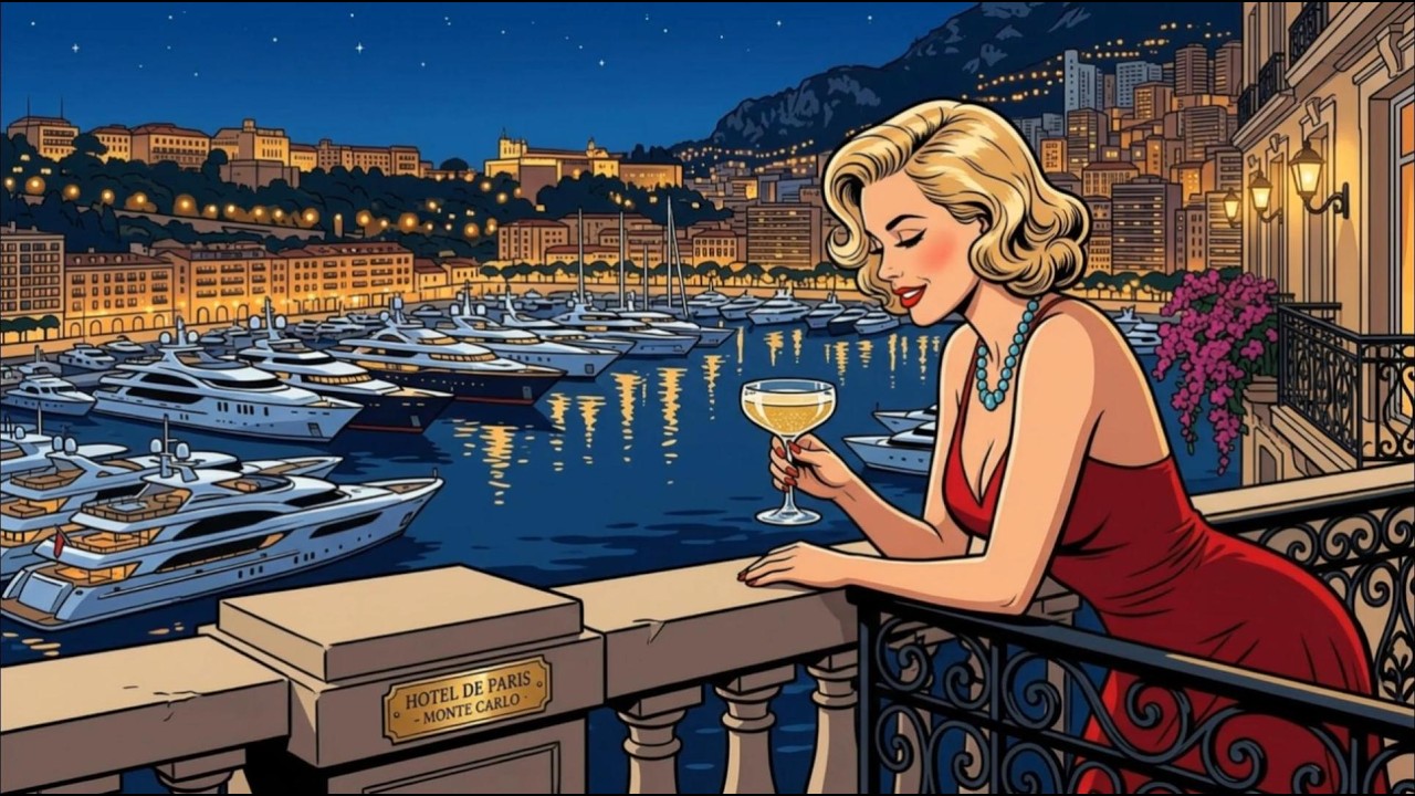 1940s Monaco Harbor Jazz 🌙 &ndash; Glamorous Riviera Night Swing