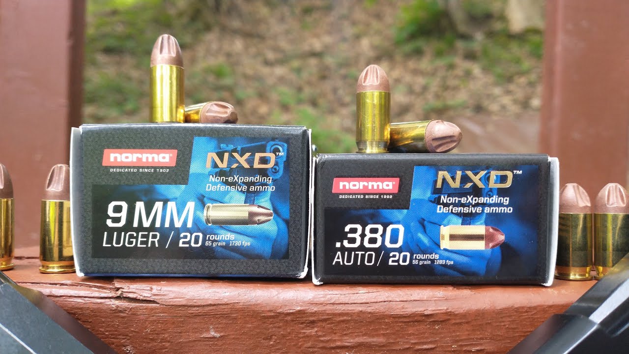 Баллистический тест патронов Norma Non-eExpanding Defense (NXD) .380 ACP и 9 мм