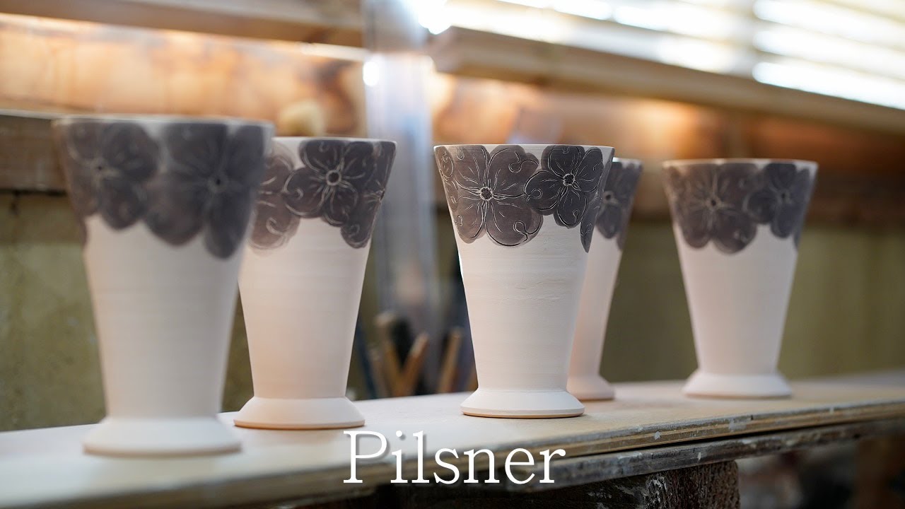 【Pottery】Making a Porcelain Pilsner
