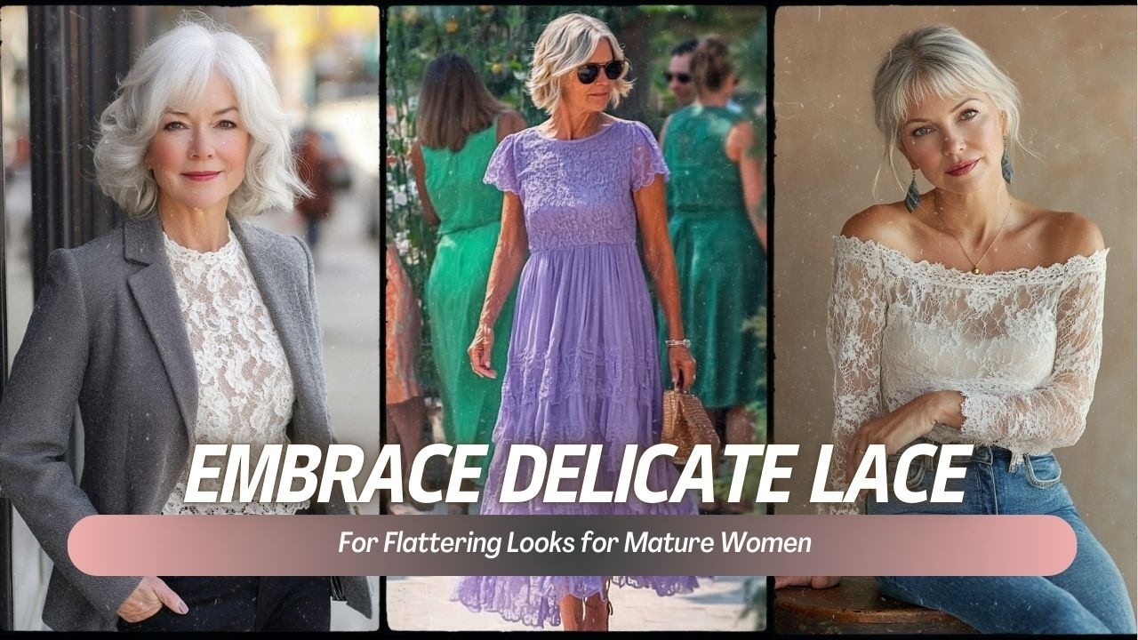 Elegant Spring Styles: Embrace Delicate Lace for Flattering Looks for Mature Women