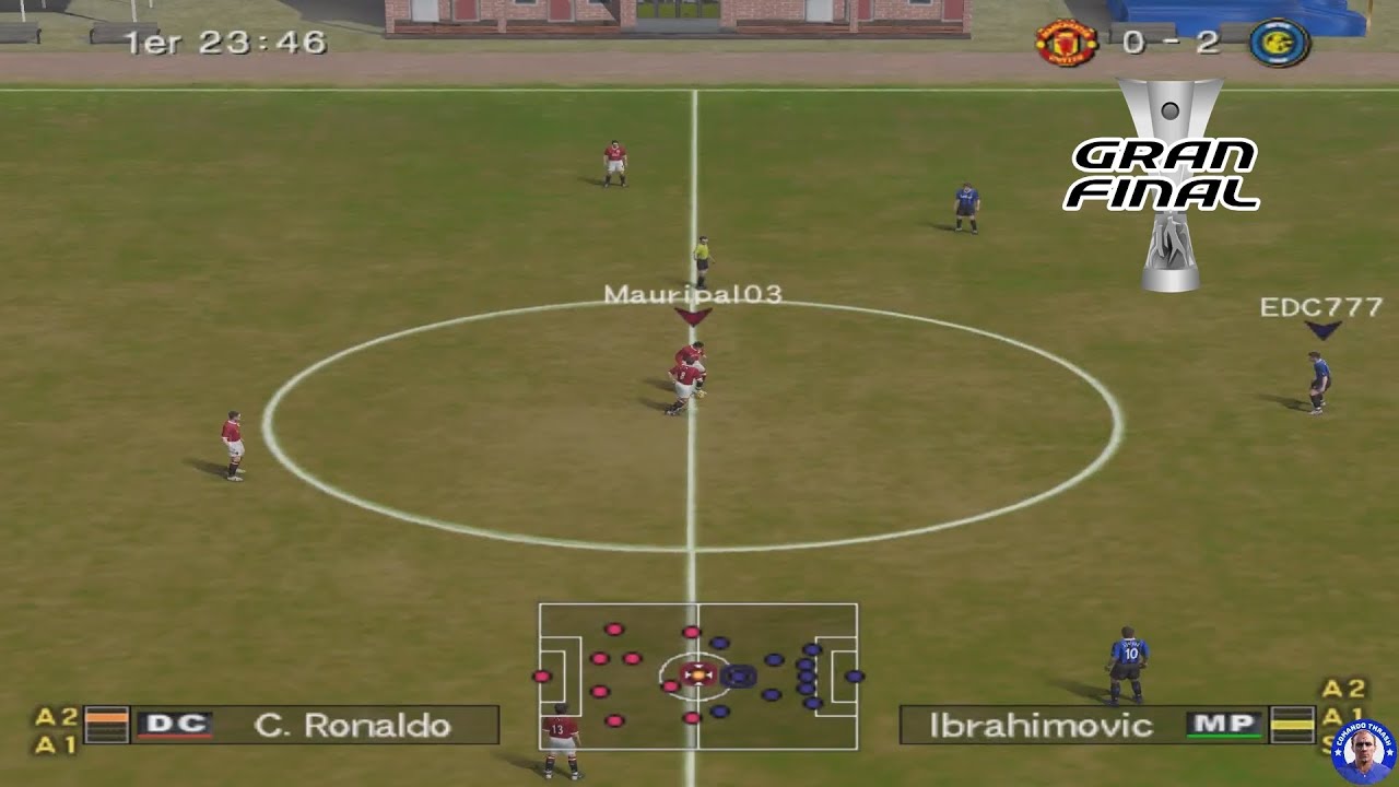 Gran final UEFA Europa League - Manchester United Vs. Inter, PES 6, Modo: Online