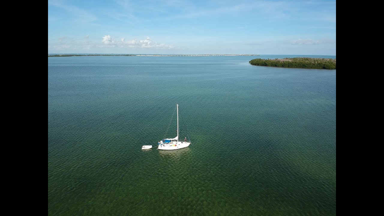 Sailing to the Florida Keys on my Catalina 28 sailboat. January 2021