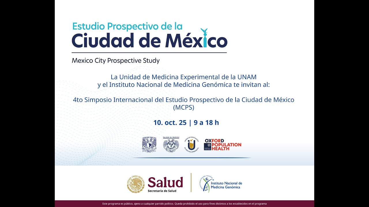 4.º Simposio Internacional sobre el Estudio Prospectivo de la Ciudad de México
