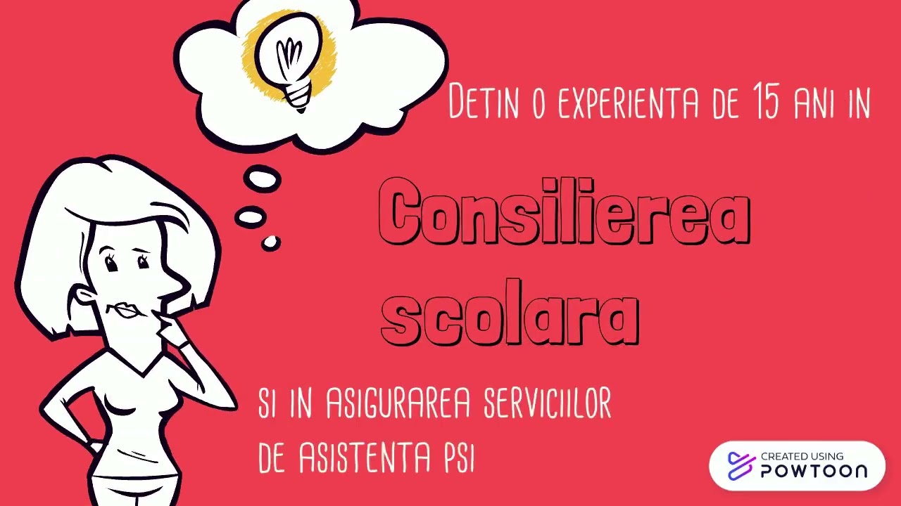 Consilier scolar - prezentare
