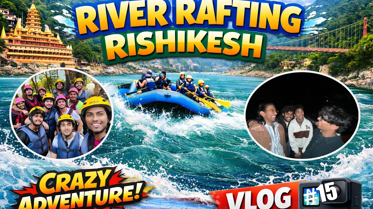 Crazy River Rafting in Rishikesh 😱 | Mussoorie Travel Vlog