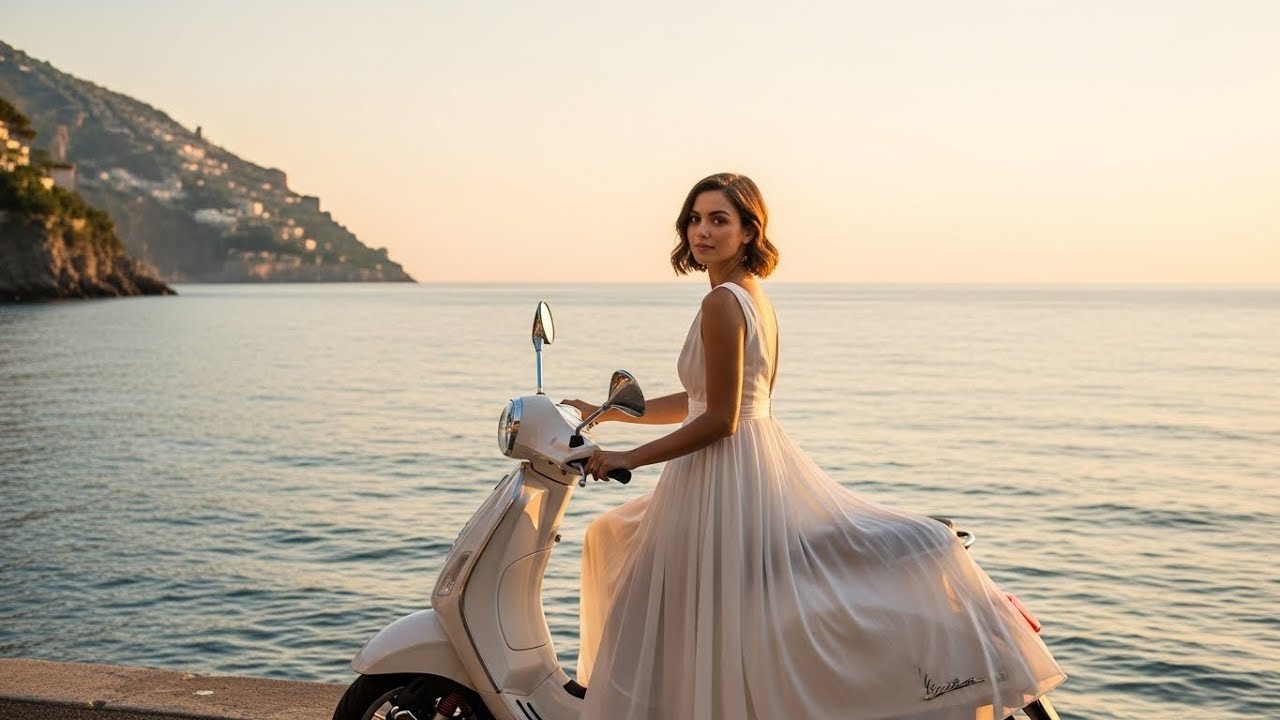 Golden Hour Italian Music 🎶 Calm Amalfi Coast Relaxation