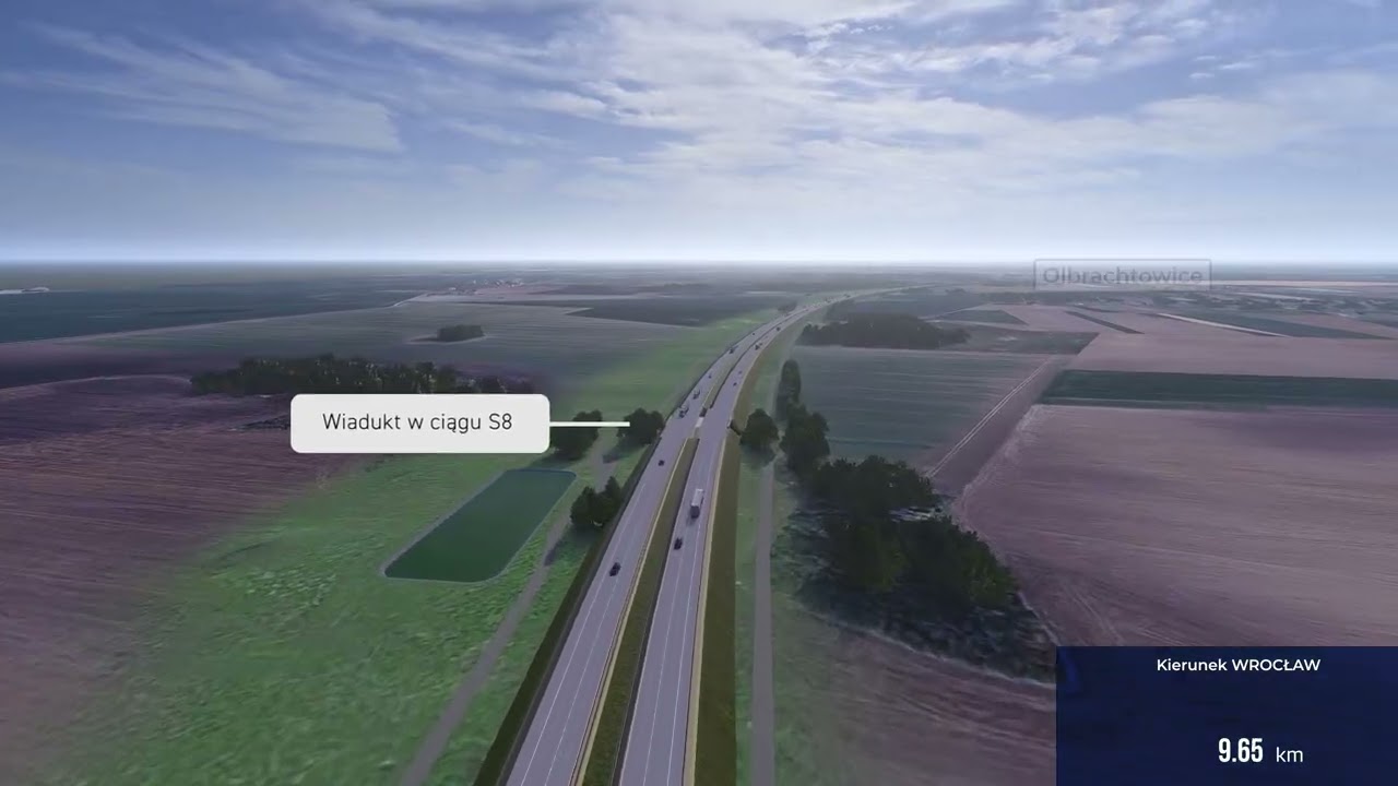 S8 Kobierzyce Południe - Jordanów Śląski, wizualizacja