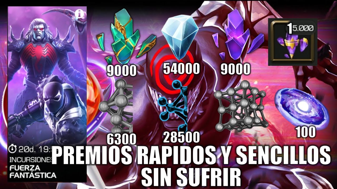 COMO realizar FACILMENTE LAS INCURSIONES FUERZA FANTASTICA HASTA LA ZONA 30 - Marvel MCOC