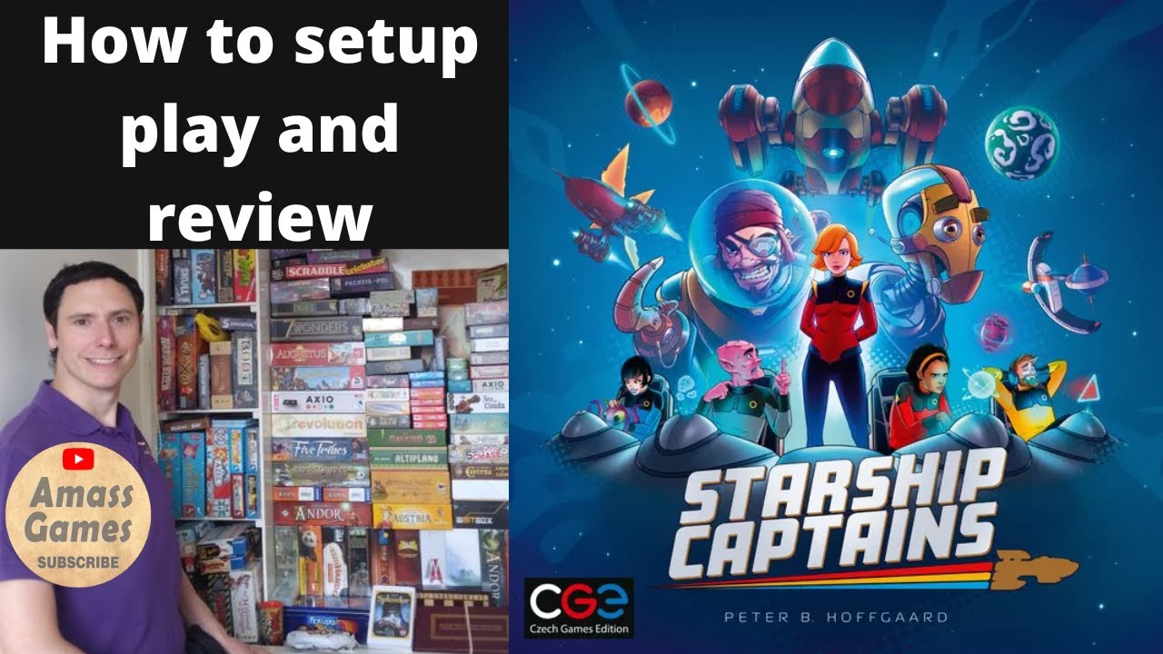 Starship Captains - how to setup play and review board game Czech Games edition Star Trek AmassGames