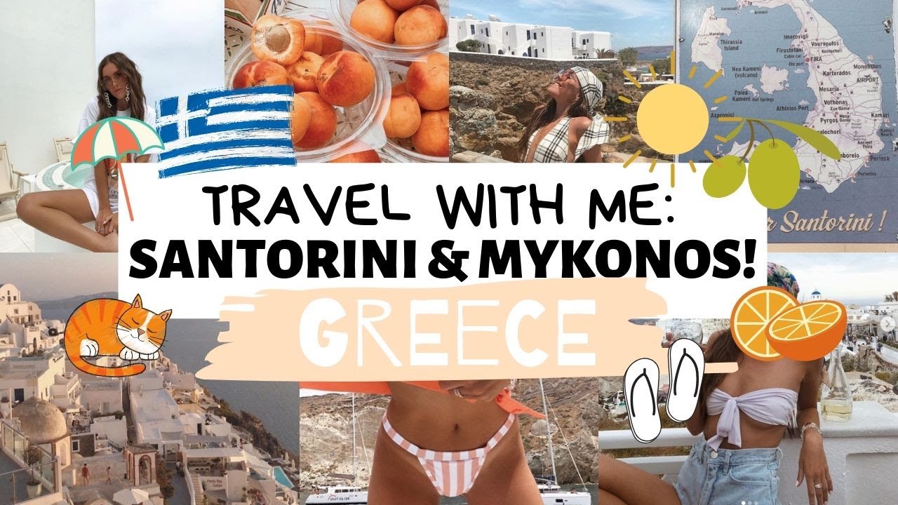 TRAVEL WITH ME: SANTORINI & MYKONOS, GREECE | Emma Rose