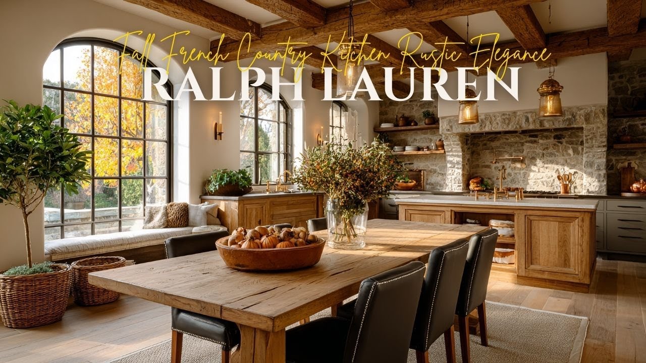 Ralph Lauren’s Fall French Country Kitchen Rustic Elegance for Autumn 2025