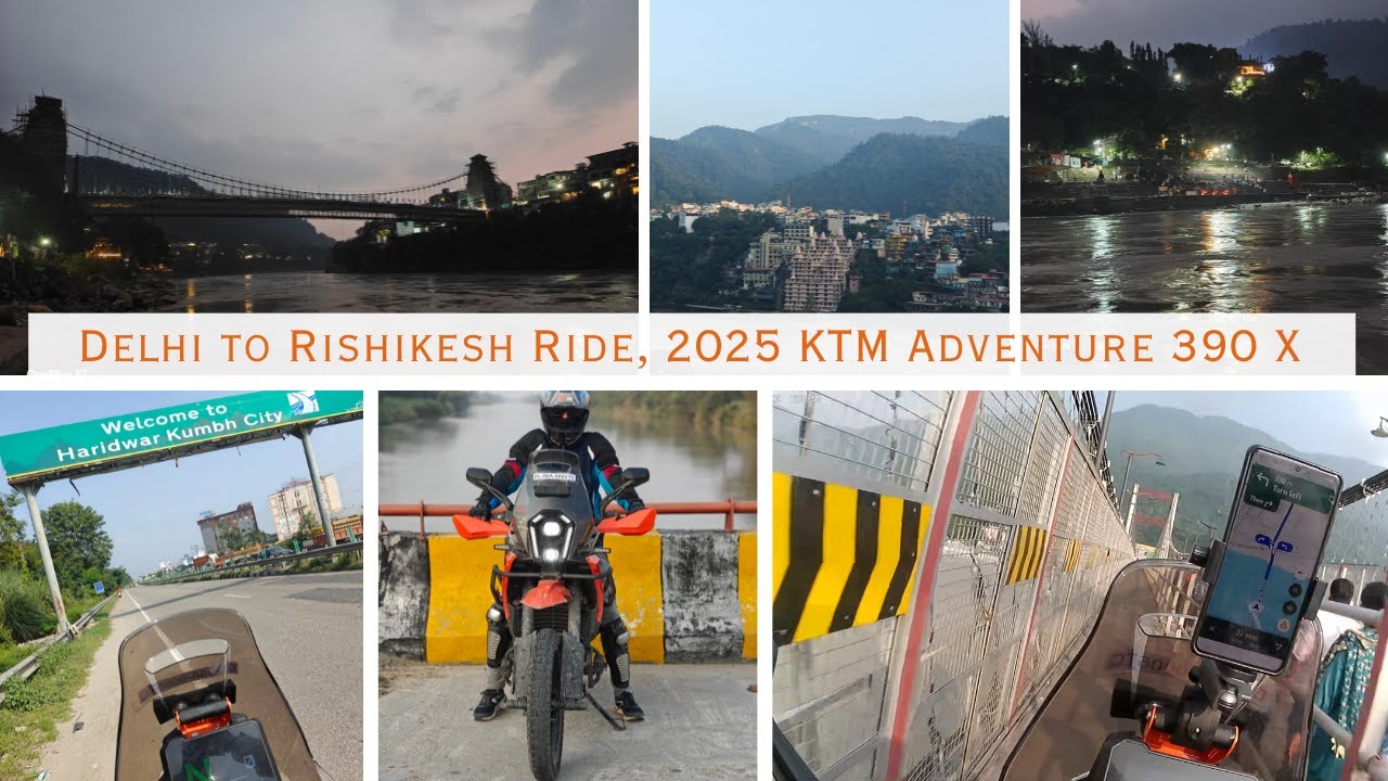 Delhi to Rishikesh - 2025 KTM Adv 390 X - Part 7. Crossing Janaki Bridge on Motorcycle