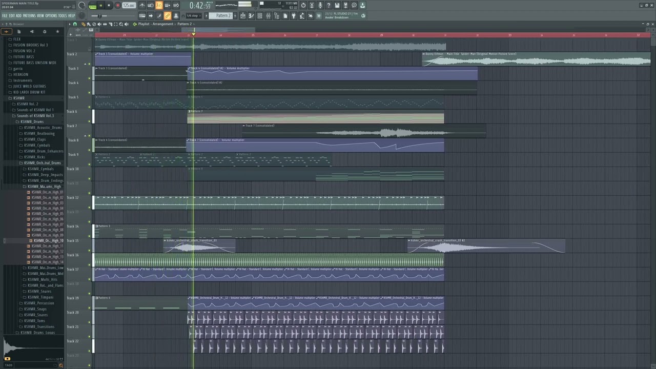 Danny Efman - Spiderman MAIN TITLE (Le$ter small orchestral MockUp)