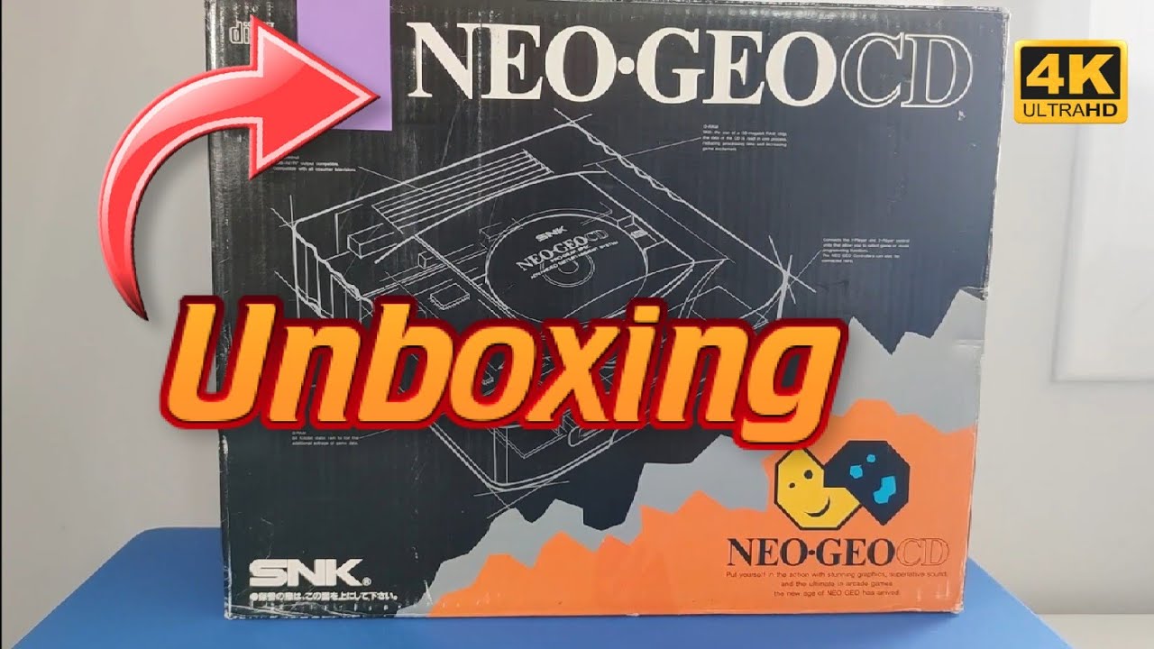 📦Unboxing NEO GEO CD SNK ( 4K )