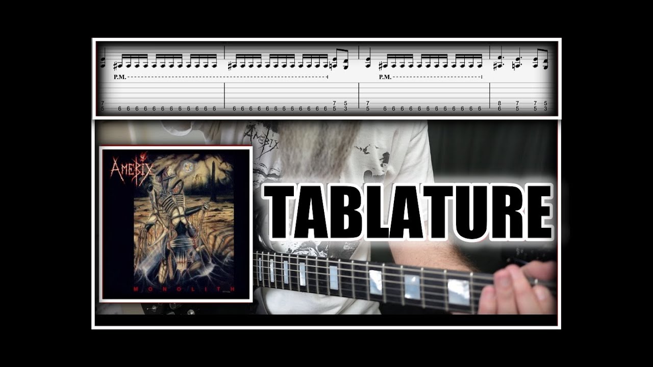 AMEBIX - Chain Reaction - Guitar Playthrough & Tablature - ANARCHO CRUST PUNK HEAVY METAL THRASH