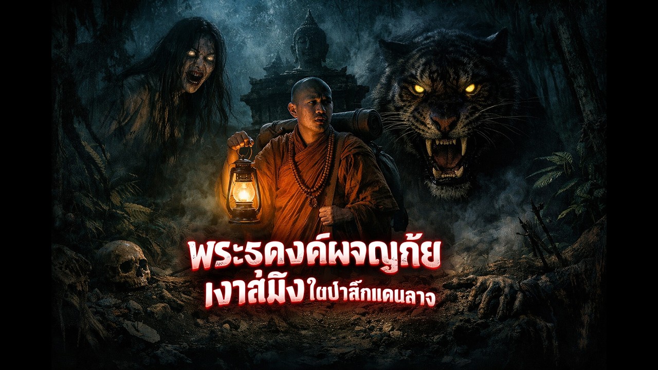 ธรรมนิยาย พระธุดงค์ผจญภัย เงาสมิง ในป่าลึกแดนลาว  ตอน: เงาสมิงในป่าลึกแดนลาว