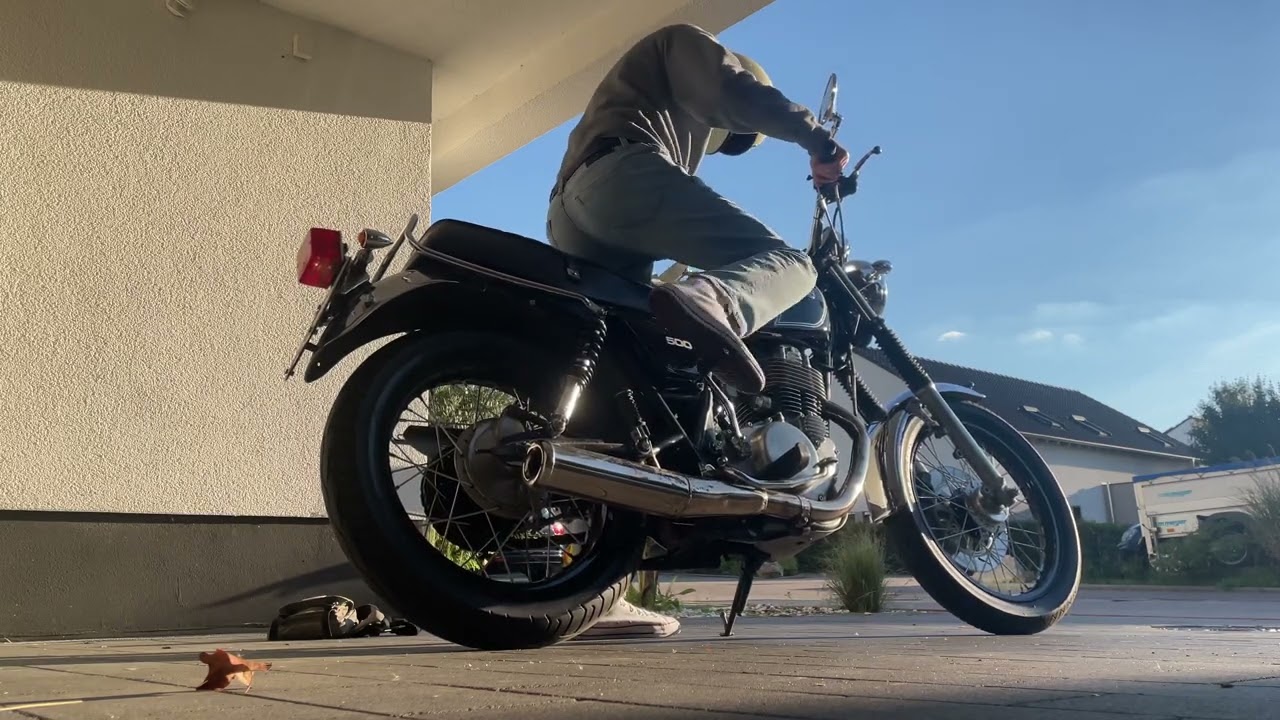 1980 Yamaha SR 500 Kickstart after standing still 6 months