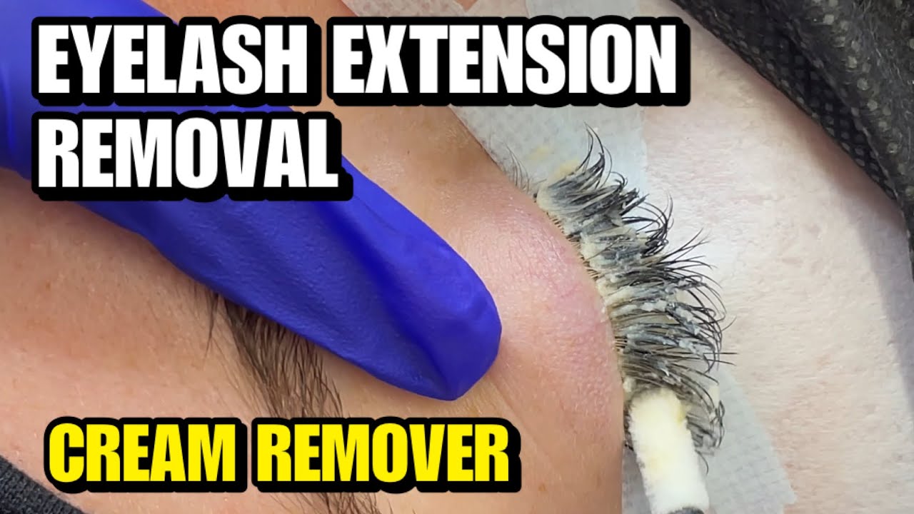 HOW TO REMOVE EYELASH EXTENSIONS USING CREAM REMOVER