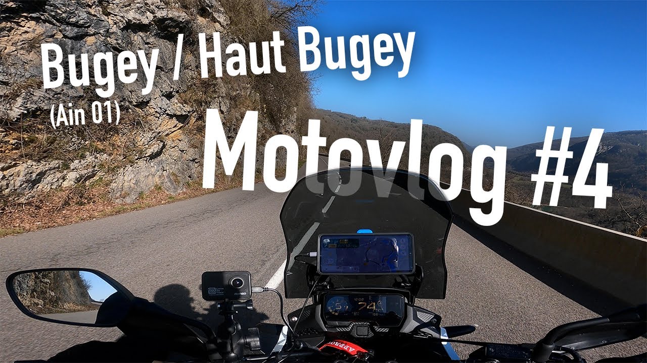 Motovlog #4 - Bugey / Haut Bugey / Sud Jura - 4k