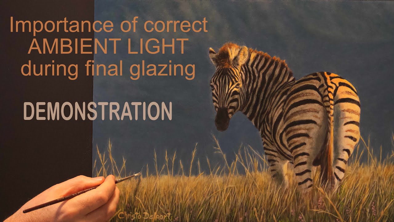 Glazing demonstration - importance of correct ambient light