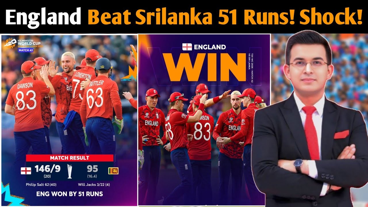 England Defend 146 & Crush Sri Lanka by 51 Runs | ENG vs SL Full Match Analysis | T20 World Cup 2026