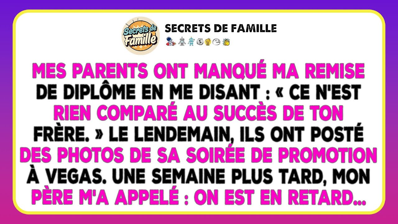 Mes Parents Ont Raté Ma Remise De Diplôme, Mais Une Semaine Plus Tard, Ils Ont Frappé À Ma Porte