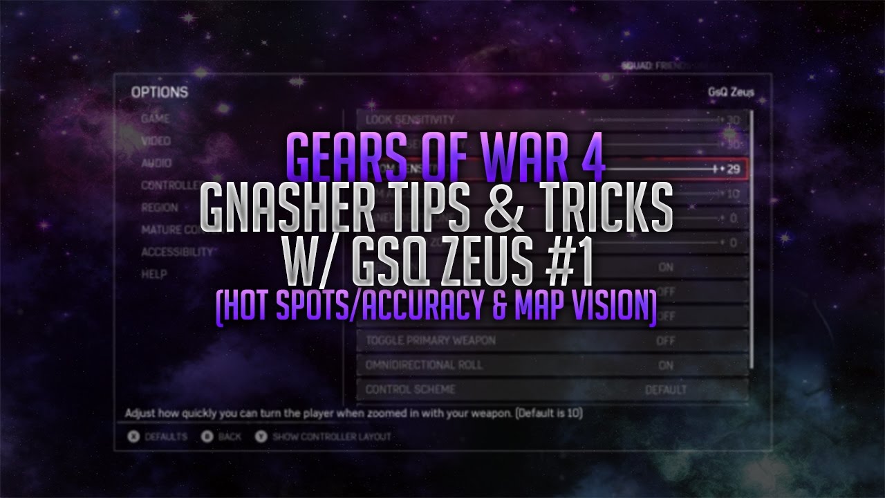 Gears of War 4 - Gnasher Tutorial w/Zeus #1 (Hot Spots/Accuracy & Movement?)