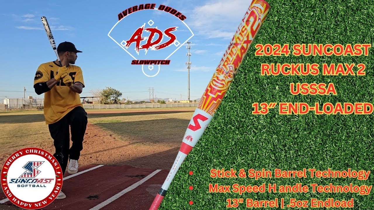 Hitting with the Suncoast Ruckus Max 2 Honeycutt | Average Dudes Slowpitch Softball Bat Review