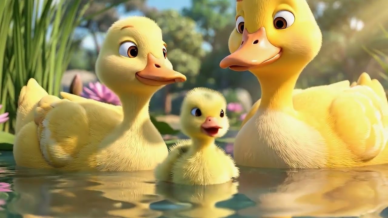 The duck love story 🦆💛 musical story for kids 🎶🌈 Yaii Kids