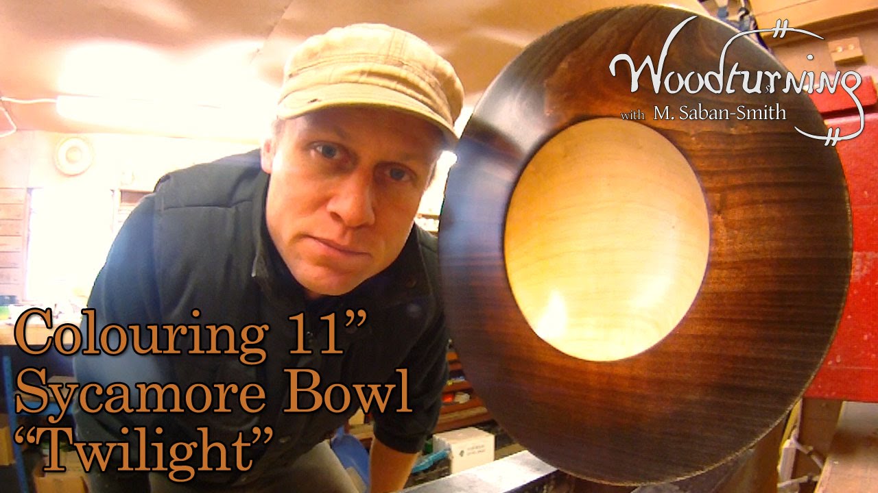 #42 Woodturning How to Stain and Colour an 11