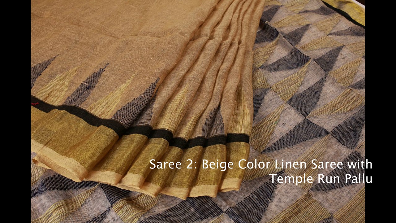 Linen Sarees Online Shopping | Pure Linen Sarees Online Collections Wearytale Fashions Part 1
