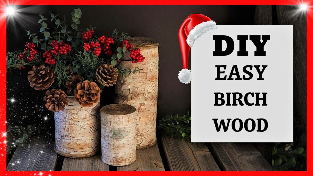 EASY FREE DIY BIRCH WOOD! | DOLLAR TREE FALL DIY