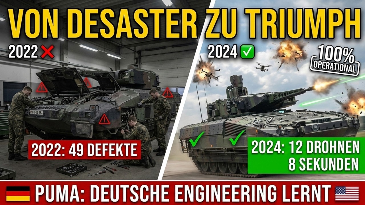 Der Puma-Schützenpanzer, der in 8 Sekunden zwölf Drohnen vernichtet